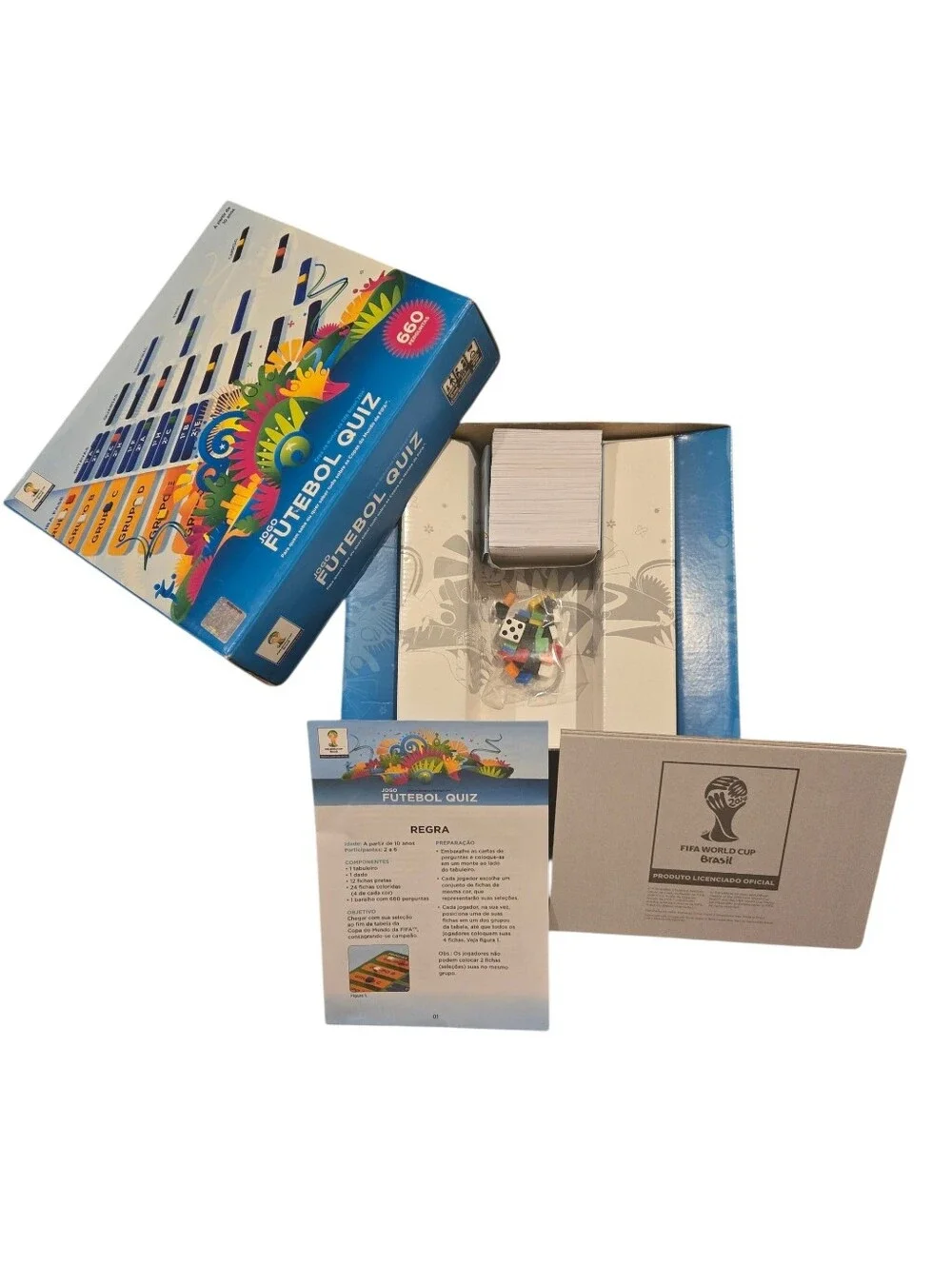 Soccer Quiz Game - FiFA Brazil Worldcup 2014 in Portuguese New Open Box